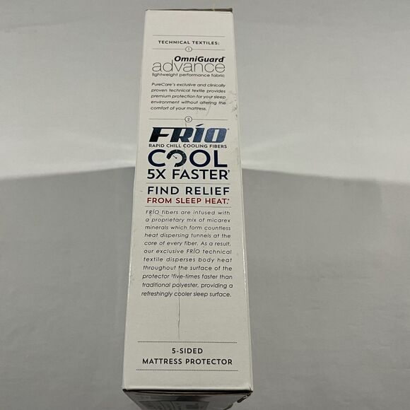 PureCare Premium Protection Rapid Chill Cooling 5 Sided Mattress Protector KING - Picture 7 of 9